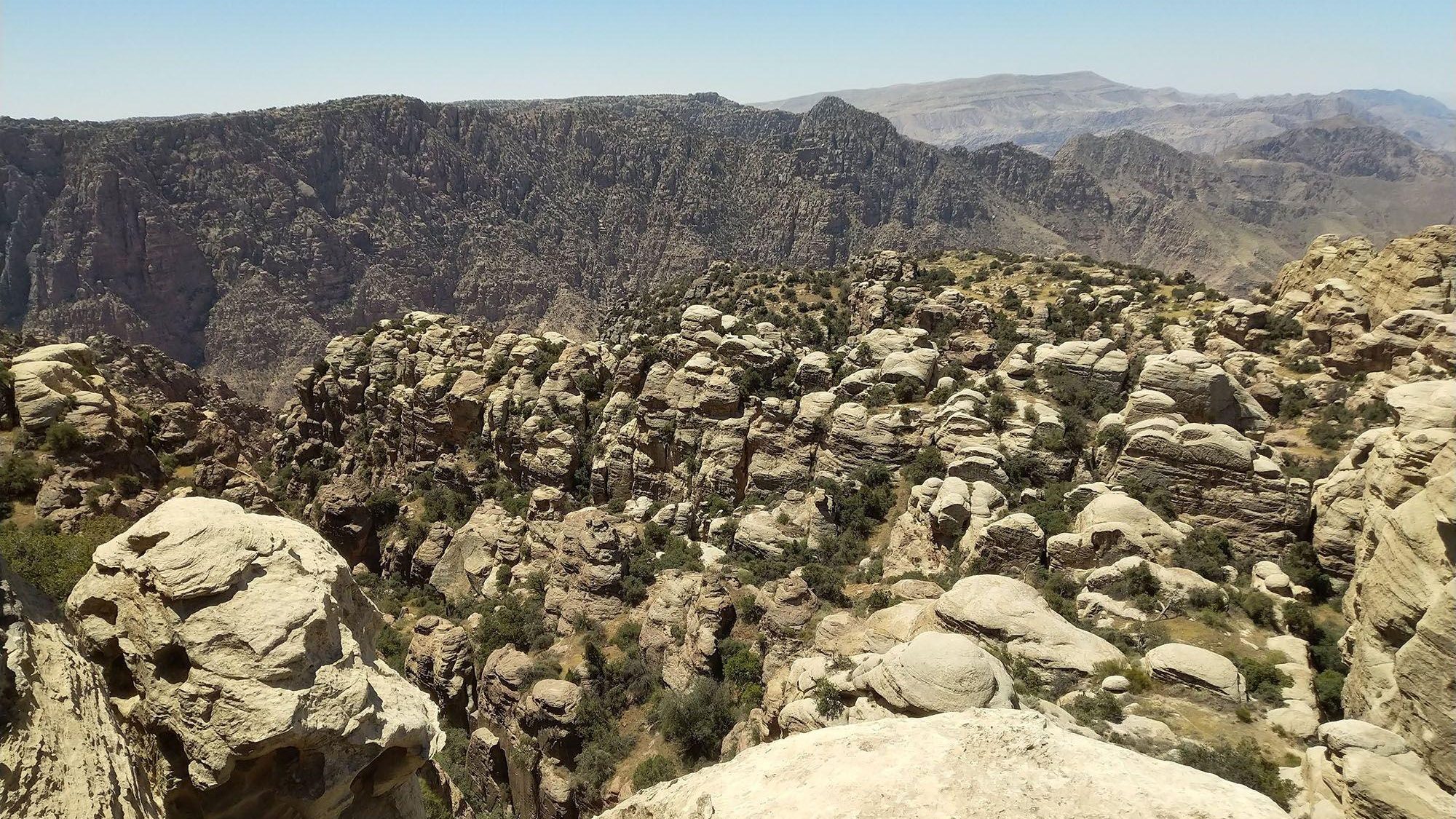 Jordanie Dana Natuurpark Panorama